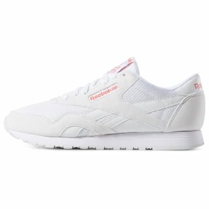 Reebok Classic Nylon TXT Turnschuhe Damen - Weiß/Blau/Rot - DE 620-VSJ